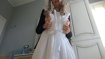 My new maid uniform should i make more videos with this apron