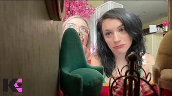 Starving giantess hunters pluck tinies into their vore