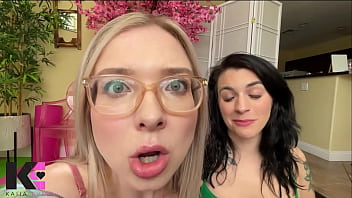 Starving giantess hunters pluck tinies into their vore