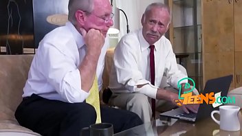 Kinky grandpa banging lovely teen