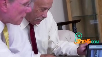 Kinky grandpa banging lovely teen