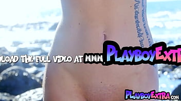 Busty all natural blonde canadian hottie posing naked outdoor