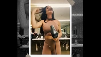 Just finished sweating now it's time for a post work out glam session adding some sparkle to my sweat