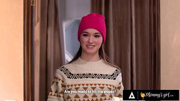 Grateful milf fingers overly caring teen