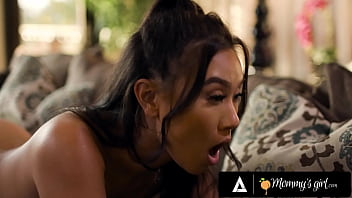 Petite asian pleases horny milf part 2