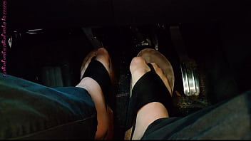 Pedal pumping in hausschuhen ** nylonfeet **