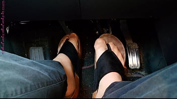 Pedal pumping in hausschuhen ** nylonfeet **