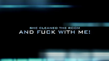 A latin maid doing excellent cleaning job