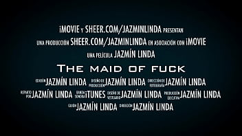 A latin maid doing excellent cleaning job