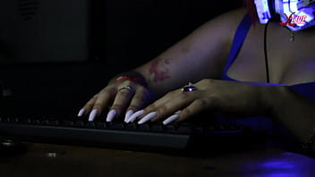 Very beautiful latina with big tits subtly demonstrates her talent and agility dexterity and sensuality