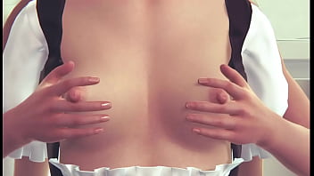 Playing with maid in the kitchen honeyselect2