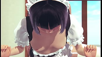 Playing with maid in the kitchen honeyselect2