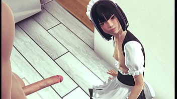 Playing with maid in the kitchen honeyselect2