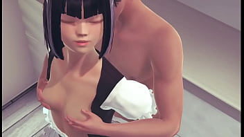 Playing with maid in the kitchen honeyselect2