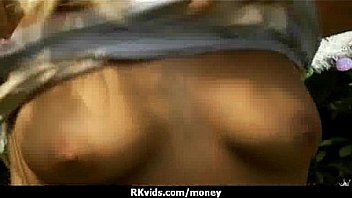 Desperate teen naked in public and fucks to pay rent 5