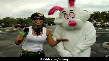 Desperate teen naked in public and fucks to pay rent 5