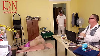 Yoga time in the office regina noir scene 5