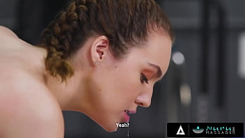 Naughty teen ends up making cum her teacher on her face