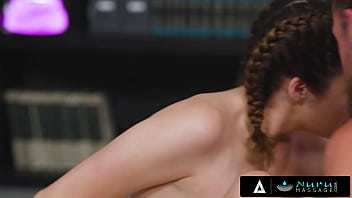 Naughty teen ends up making cum her teacher on her face