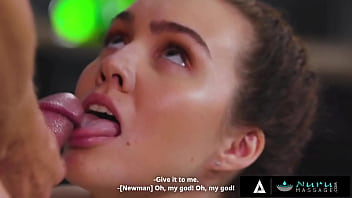 Naughty teen ends up making cum her teacher on her face