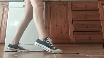 Giantess in sneaker crush tiny man Giantess in sneaker crush tiny man