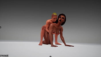 Ebony amazoninan gets fucked 3d