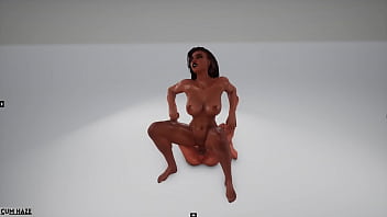 Ebony amazoninan gets fucked 3d