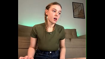 Blond girl playing with pussy