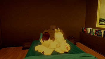 Robloxian bbc having an intense threesome