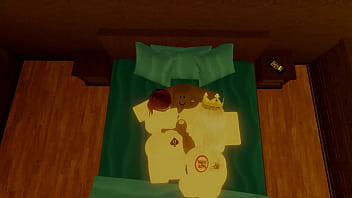 Robloxian bbc having an intense threesome