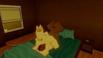 Robloxian bbc having an intense threesome