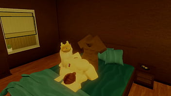 Robloxian bbc having an intense threesome