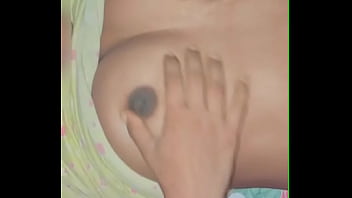 Deshi bhabi playing with her boobs