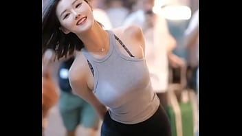 Chinese hoe cars model walking and showing off her tits in public a i generated