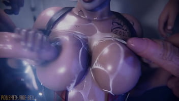 Watch as harely quinn jacks off 2 guys and gets her amazing tits covered with cum in this fantastic animation by polished jade bell Watch as harely quinn jacks off 2 guys and gets her amazing tits covered with cum in this fantastic animation by polished jade bell