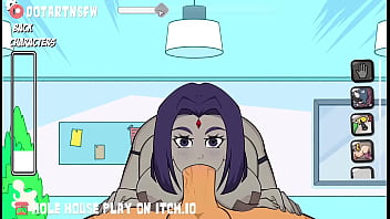 Multiple characters sloppy dick sucking hole house game