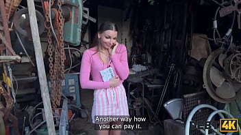 Debt4k debt collector sneaked into arina shy’s house