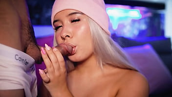 Blonde with an innocent face is not afraid to show what a slut she is with a cock in her mouth