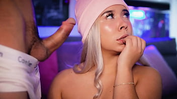 Blonde with an innocent face is not afraid to show what a slut she is with a cock in her mouth