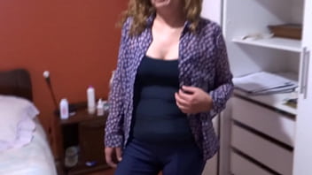 My friend's stepmother puts a huge dildo and i cum in her hairy pussy she forbids me to fuck her