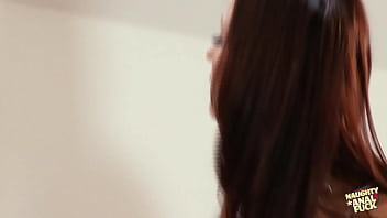 A stunning brunette provides a sexually aroused individual with a foot stimulation