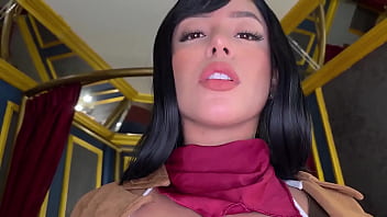 From cold warrior to fiery slut mikasa cosplay