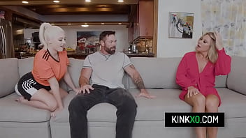 Hot blonde teen curious as to what her stepdad’s cock might feel like inside of her