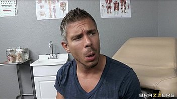 Sexy brunette doctor holly michaels gives her patient a check up