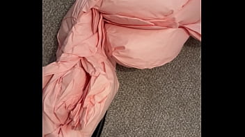 Pumping up a large blow up doll