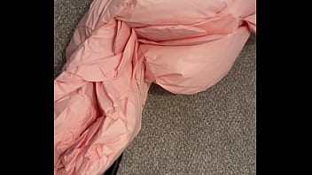 Pumping up a large blow up doll