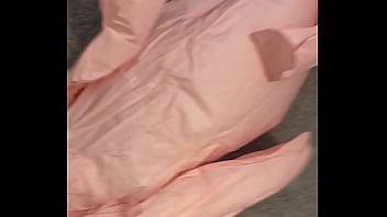 Pumping up a large blow up doll