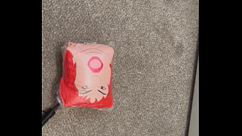 Pumping up a large blow up doll