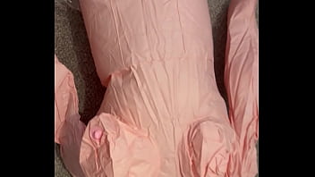 Pumping up a large blow up doll