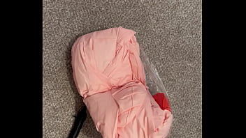 Pumping up a large blow up doll Pumping up a large blow up doll